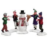 Lemax Mini Scene Decoration Lemax Ring Around The Snowman Decoration